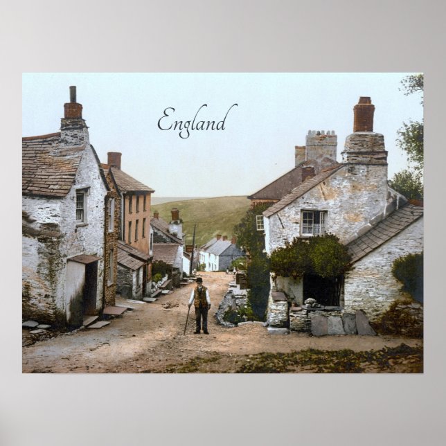 Boscastle in the 19th century poster (Front)