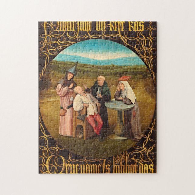 Bosch, Hieronymus - Extracting The Stone Of Madnes Jigsaw Puzzle (Vertical)
