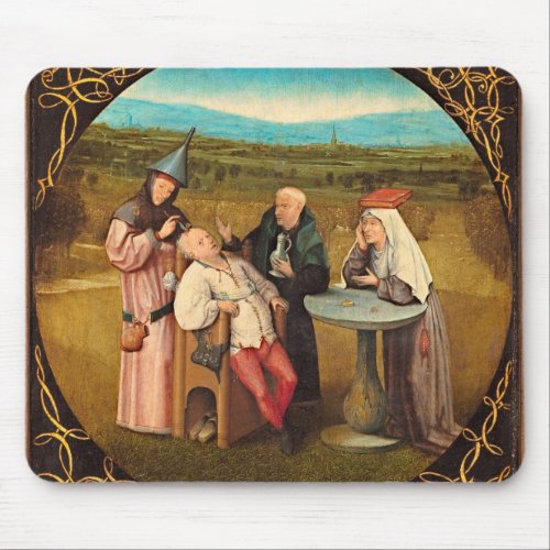 Bosch Hieronymus _ Extracting The Stone Of Madnes Mouse Pad