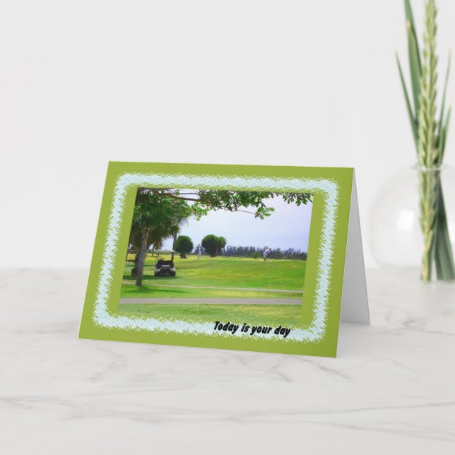 Boses Day, Golf Course & Golfer Card (Front)