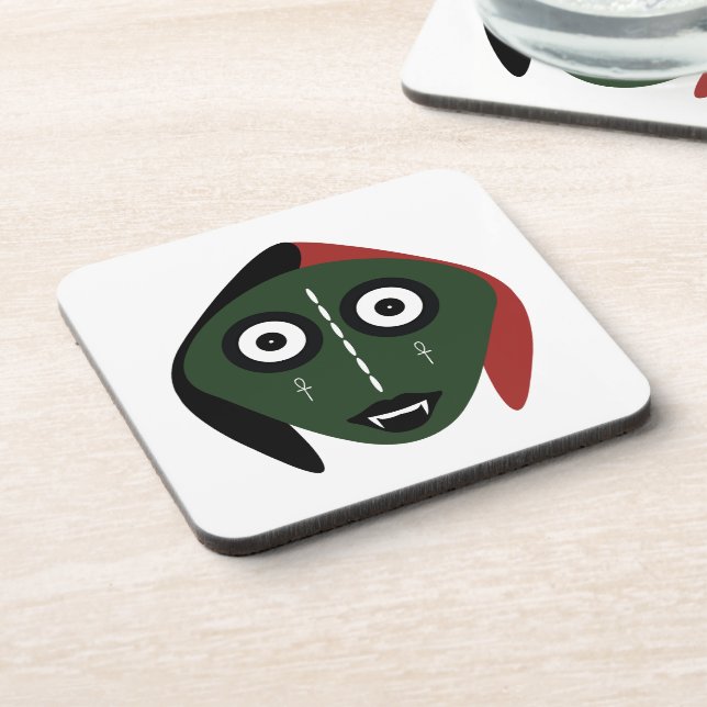 Bosigo Green Plastic Coasters (Left Side)