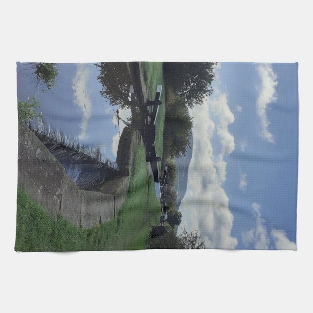 Bosley Canal Locks. Kitchen Towel (Horizontal)