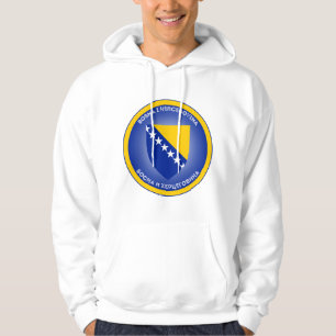 Bosnia and Herzegovina Coat of Arms Circle Shape Hoodie