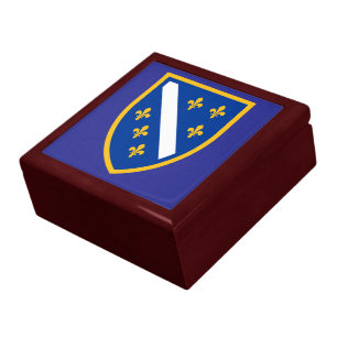 Bosnia and Herzegovina Coat of Arms Wooden Box