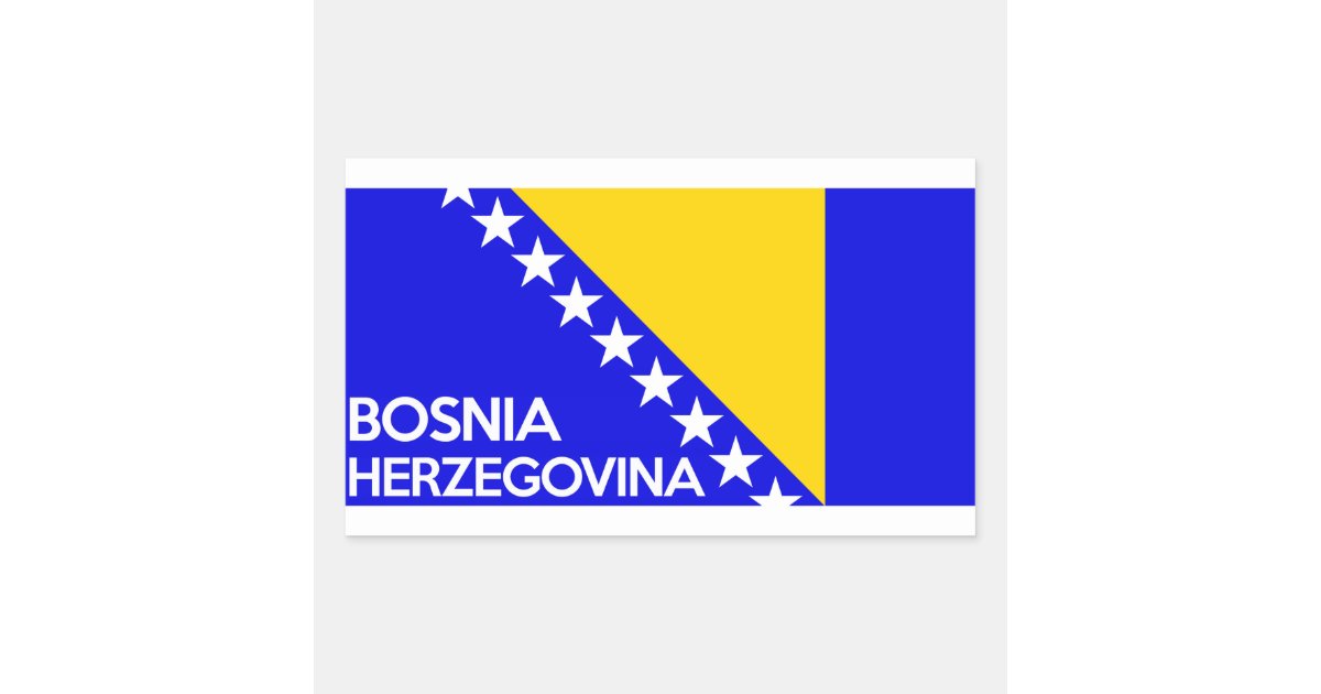 Sticker flag Bih Bosnia Herzegovina