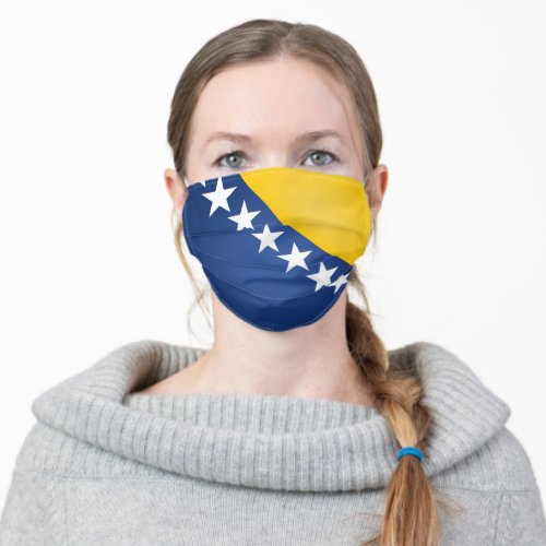 Bosnia and Herzegovina Flag Adult Cloth Face Mask