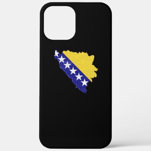 Bosnia and Herzegovina flag and map iPhone 12 Pro Max Case