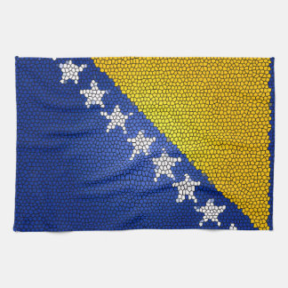 Bosnia and Herzegovina Flag Artistic Kitchen Decor Towel