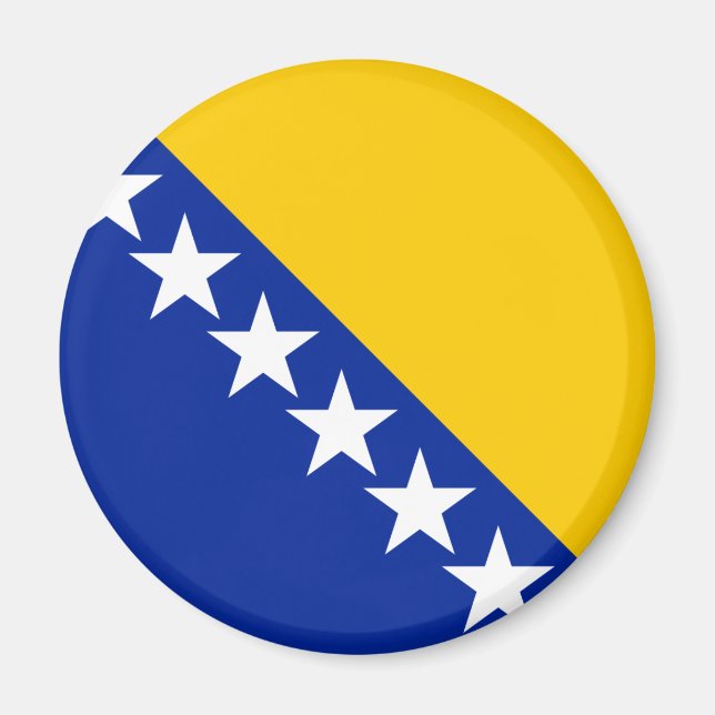 Bosnia and Herzegovina Flag BA Magnet (Front)