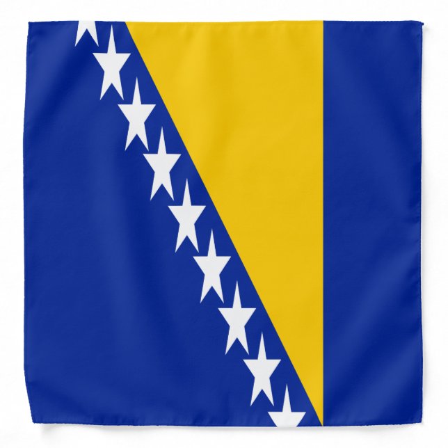 Bosnia and Herzegovina Flag Bandana (Front)