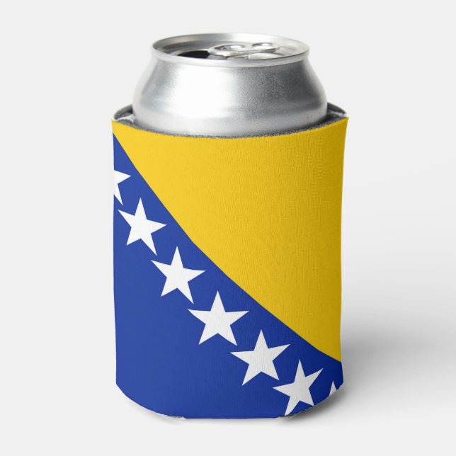 Bosnia and Herzegovina Flag Can Cooler (Can Front)