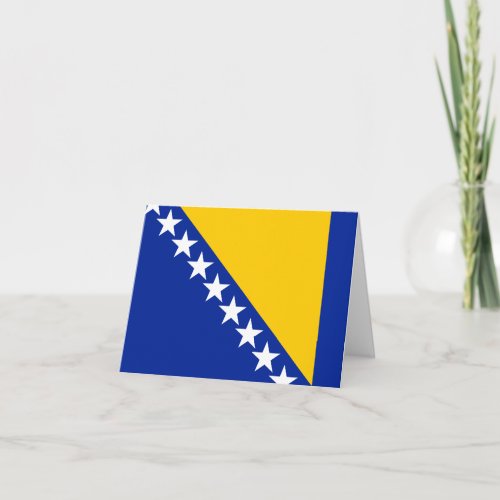 Bosnia and Herzegovina Flag Card