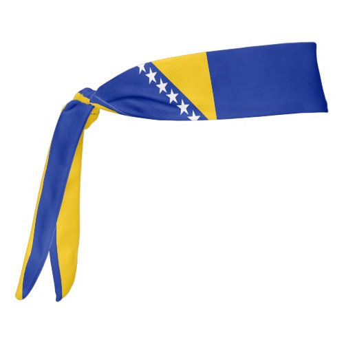Bosnia and Herzegovina Flag Elegant Patriotic Tie Headband