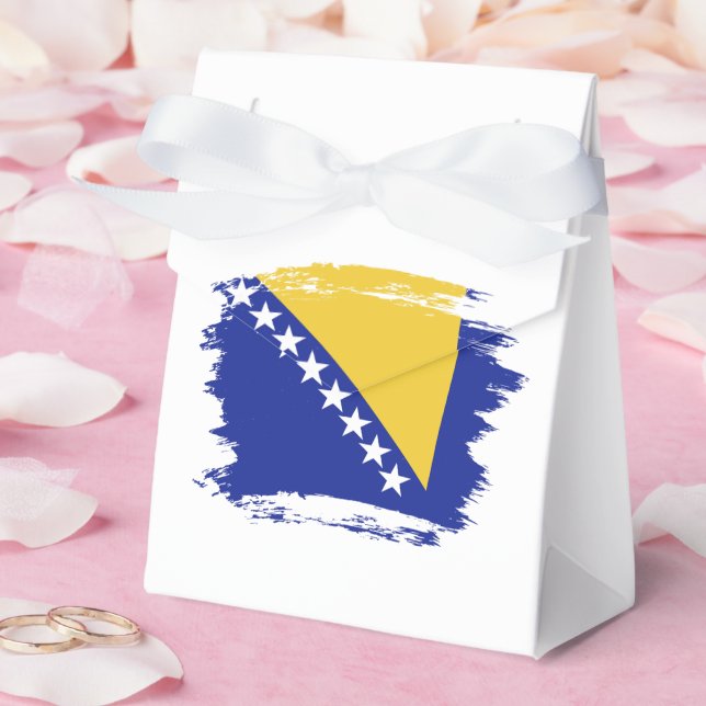 Bosnia and Herzegovina flag Favor Boxes (Wedding)