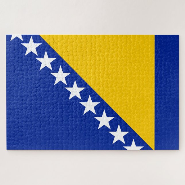 Bosnia and Herzegovina Flag Jigsaw Puzzle (Horizontal)