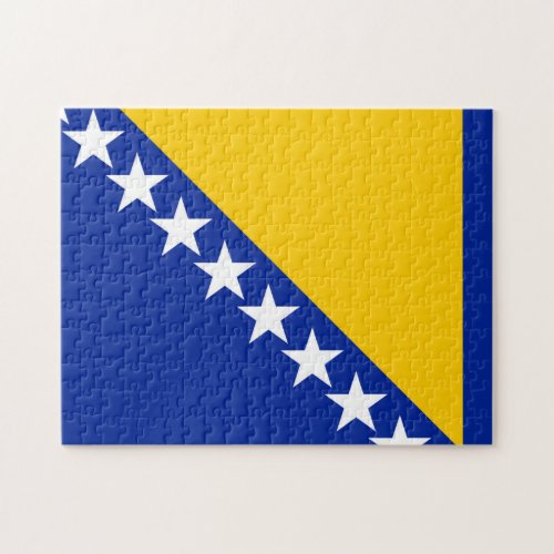 Bosnia and Herzegovina Flag Jigsaw Puzzle
