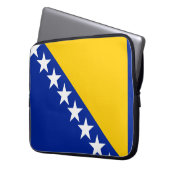 Bosnia and Herzegovina Flag Laptop Sleeve (Front Left)