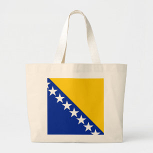 Bosnia and Herzegovina Flag Large Tote Bag