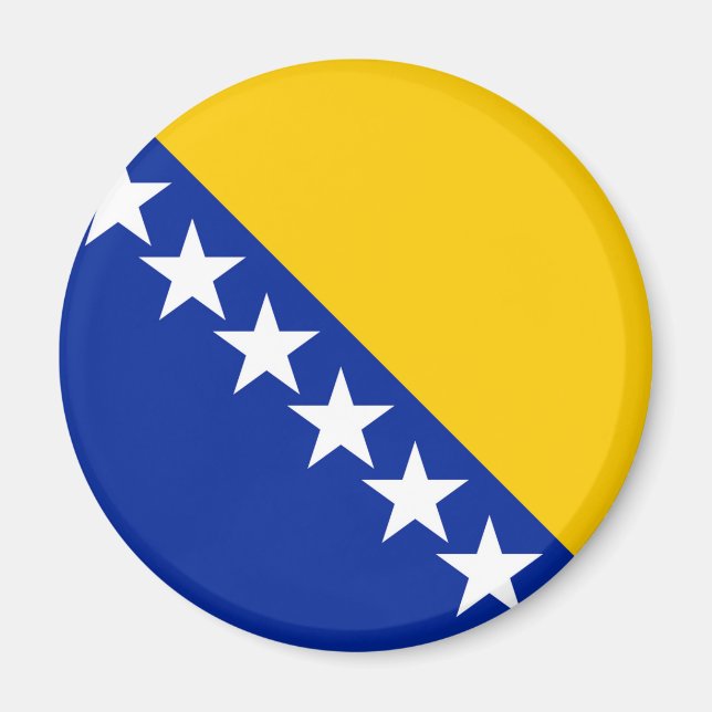 Bosnia and Herzegovina Flag Magnet (Front)