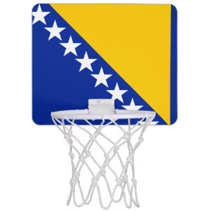 Bosnia and Herzegovina Flag Mini Basketball Hoop