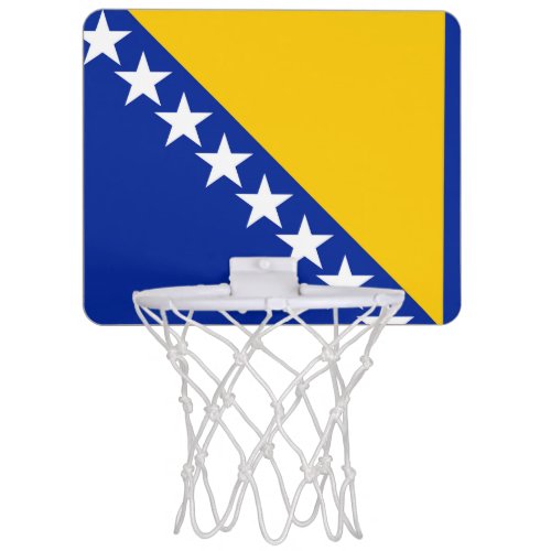 Bosnia and Herzegovina Flag Mini Basketball Hoop