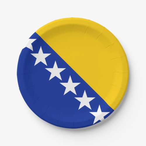 Bosnia and Herzegovina Flag Paper Plates