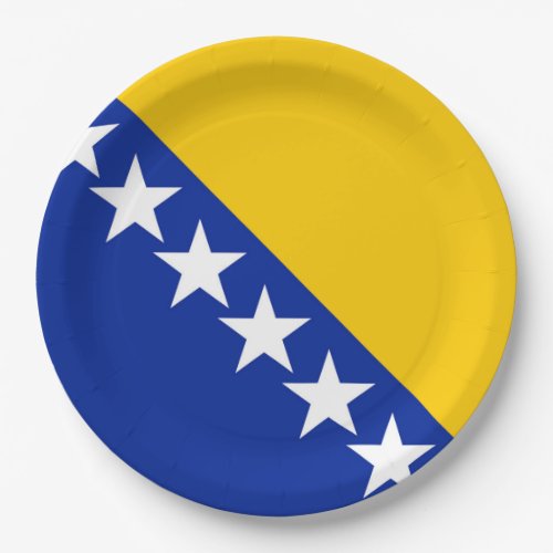 Bosnia and Herzegovina Flag Paper Plates