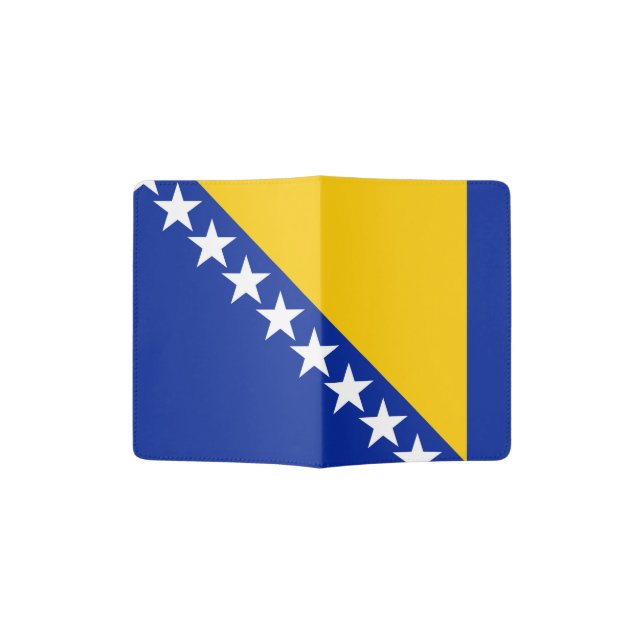 Bosnia and Herzegovina Flag Passport Holder (Opened)