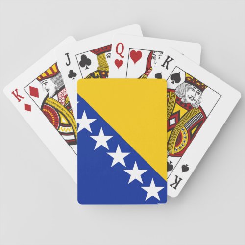 Bosnia and Herzegovina Flag Poker Cards