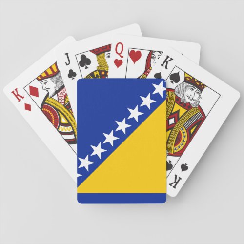 Bosnia and Herzegovina Flag Poker Cards