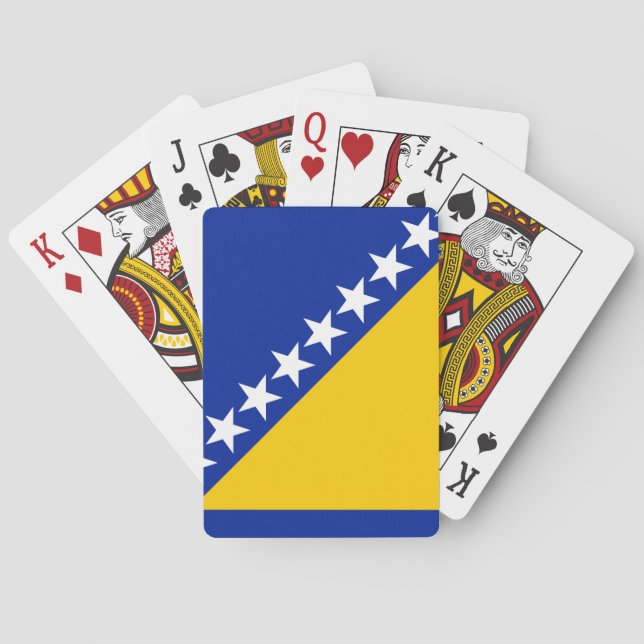 Bosnia and Herzegovina Flag Poker Cards (Back)