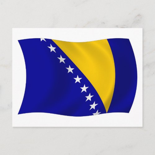 Bosnia and Herzegovina Flag Postcard