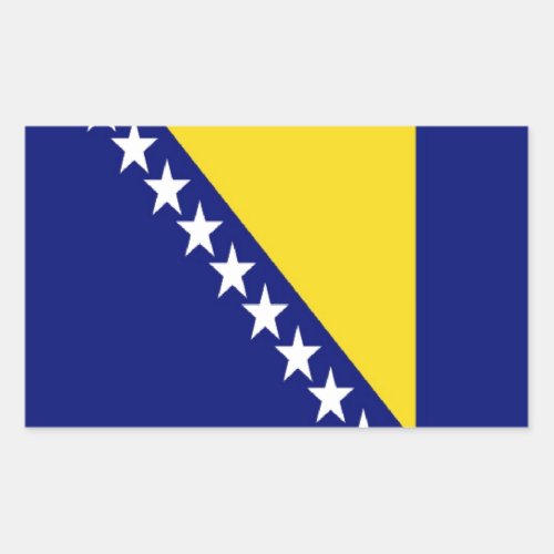 Bosnia and Herzegovina Flag Rectangular Sticker