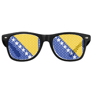 Bosnia and Herzegovina Flag Retro Sunglasses