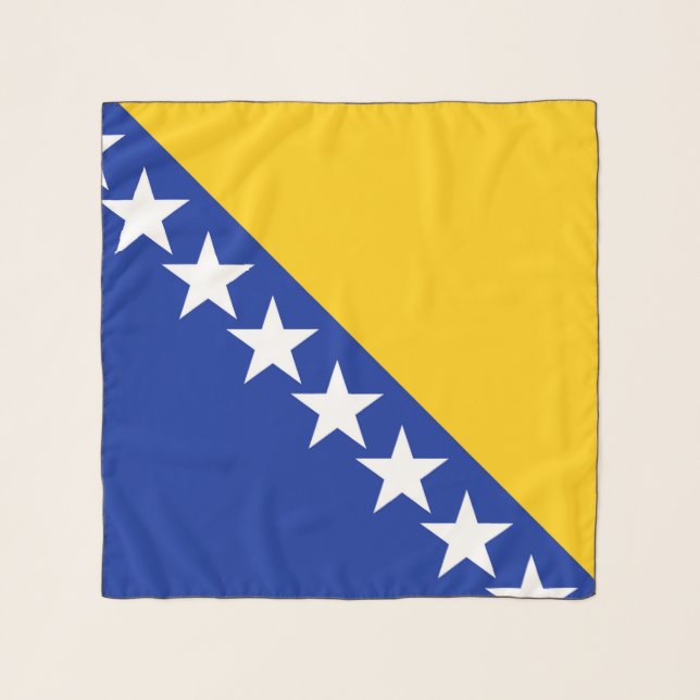 Bosnia and Herzegovina Flag Scarf (Front)