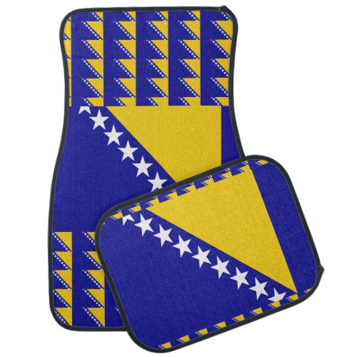 Bosnia and Herzegovina flag Set of Car Mats