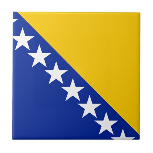 Bosnia and Herzegovina Flag Tile