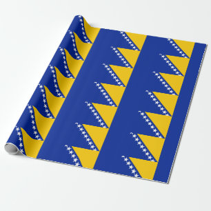 Bosnia and Herzegovina Flag Wrapping Paper