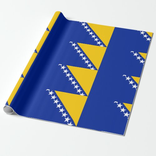 Bosnia and Herzegovina Flag Wrapping Paper