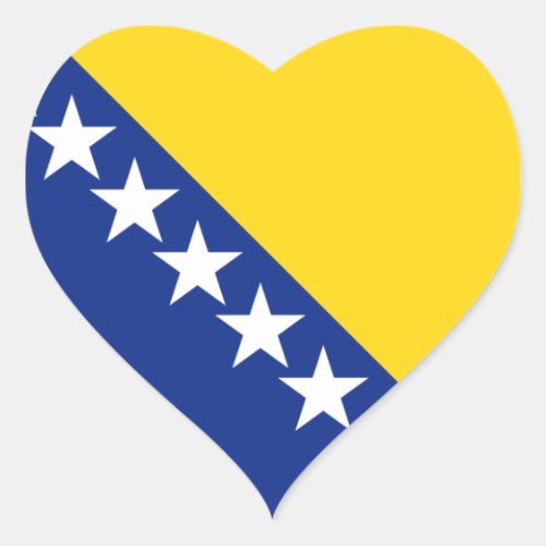 bosnia and herzegovina heart sticker