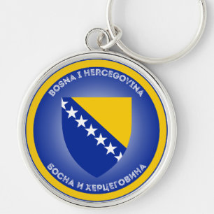 Bosnia and Herzegovina Heritage Emblem Keychain