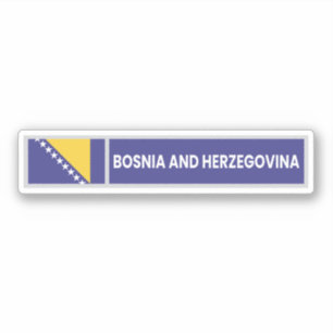 Bosnia and Herzegovina National Flag Sticker