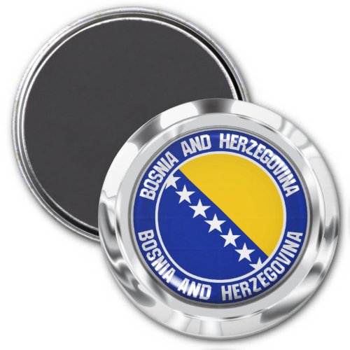 Bosnia and Herzegovina Round Emblem Magnet