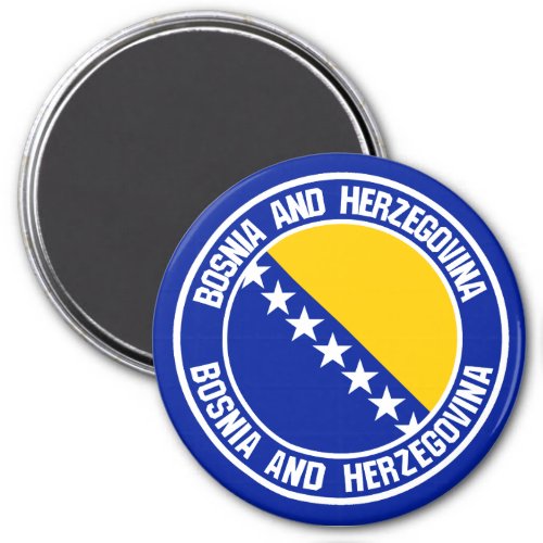 Bosnia and Herzegovina Round Emblem Magnet