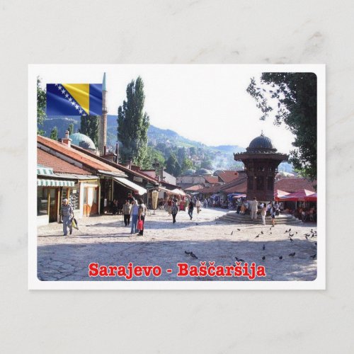 Bosnia and Herzegovina _ Sarajevo _ Bašcaršija _ Postcard