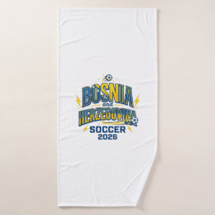 Bosnia and Herzegovina Soccer 2026 Soccer Bold Cou Bath Towel