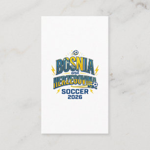Bosnia and Herzegovina Soccer 2026 Soccer Bold Cou Business Card