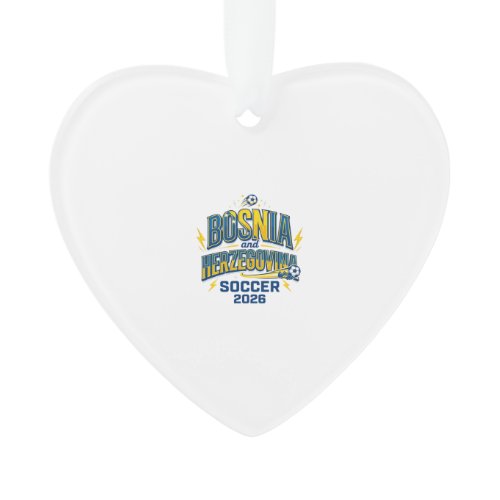 Bosnia and Herzegovina Soccer 2026 Soccer Bold Cou Ornament