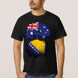 Bosnia Bosnian Australian Australia Tree Roots T-Shirt
