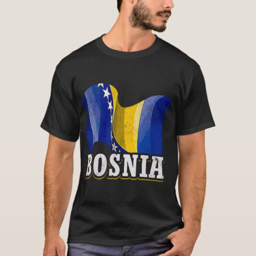 Bosnia Bosnian Flag T_Shirt